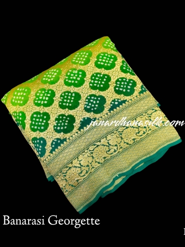 Pure Banarasi Georgette Silk Saree
